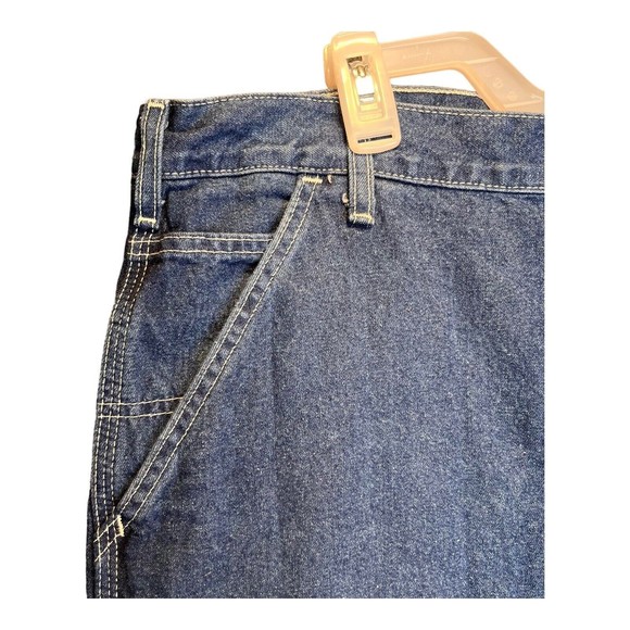 Men's CARHARTT B13 DST 40 X 32 Dungaree Denim Blue Jeans Carpenter Loose Fit - Picture 5 of 10